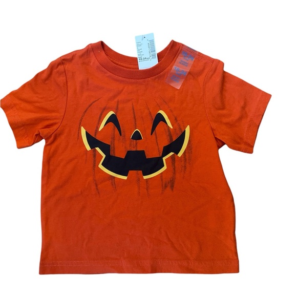 ❤️NWT Children’s Place fun jack-o’-lantern Halloween T-shirt 18/24 months - Picture 2 of 4